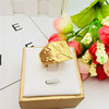 Brass jewelry, accessory, square fashionable ring, wholesale