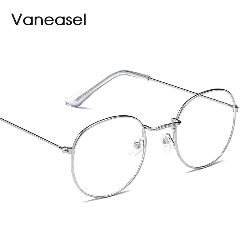 NUEVO ESTILO DE METAL retro patrón borde gafas marco artístico marco redondo gafas de Europa y América gafas lisas 3447