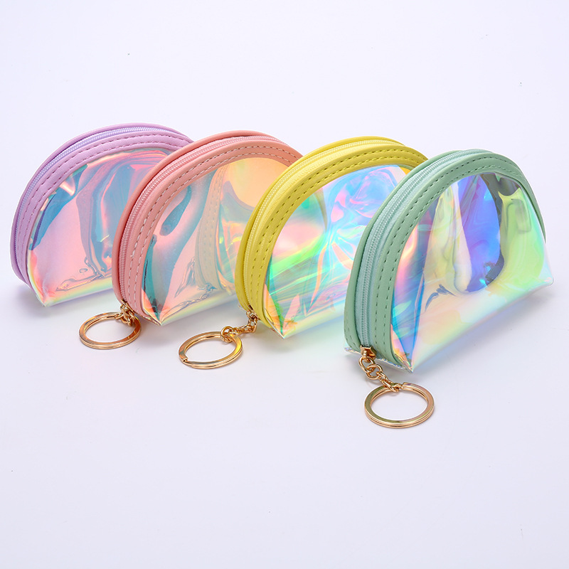 New Laser Transparent Shell Cartoon Coin Purse 10*8.5*4 display picture 2