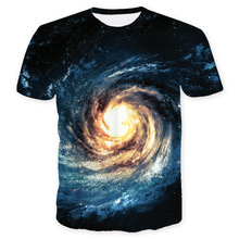 2018夏季欧美新款上衣数码印花街头青年短袖大码男装3D印花T恤