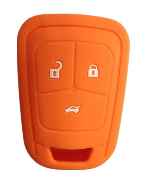 Suitable for Chevrolet Aveo Cruze Silicone Key Case Straight Type Special Car Remote Control Protective Cover Buckle