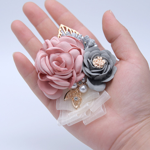 Wedding D675 wedding props Korean bride and groom simulated flowers bridesmaids groomsmen corsage small gifts