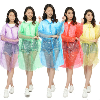 【9.9元10件 优质雨衣】5优质包装家用一次性套头式开衫式雨衣|ms