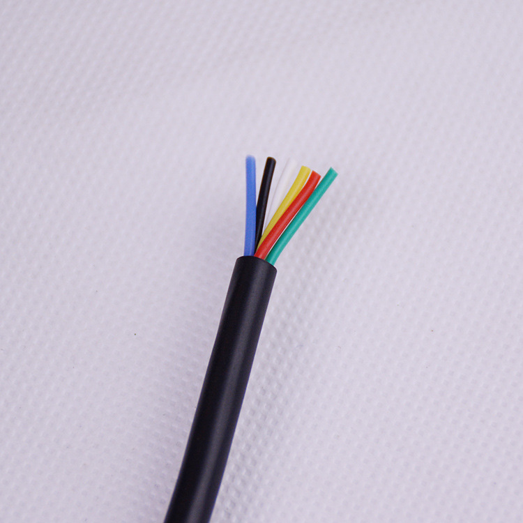 供应欧规6芯0.12平方内硅胶外PVC控制电缆线 锂电车灯连接线厂家
