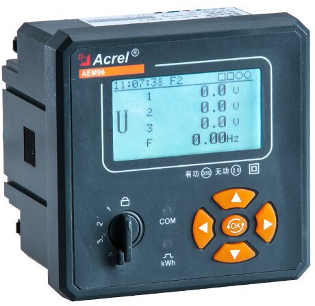 安科瑞AEM96/K电量检测仪表 2DI/2DO开关量 开孔88*88