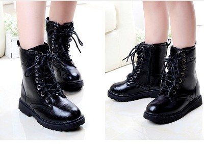 正品新款兒童雪地靴 爆款男女童馬丁靴 機車靴 高幫皮鞋27-39