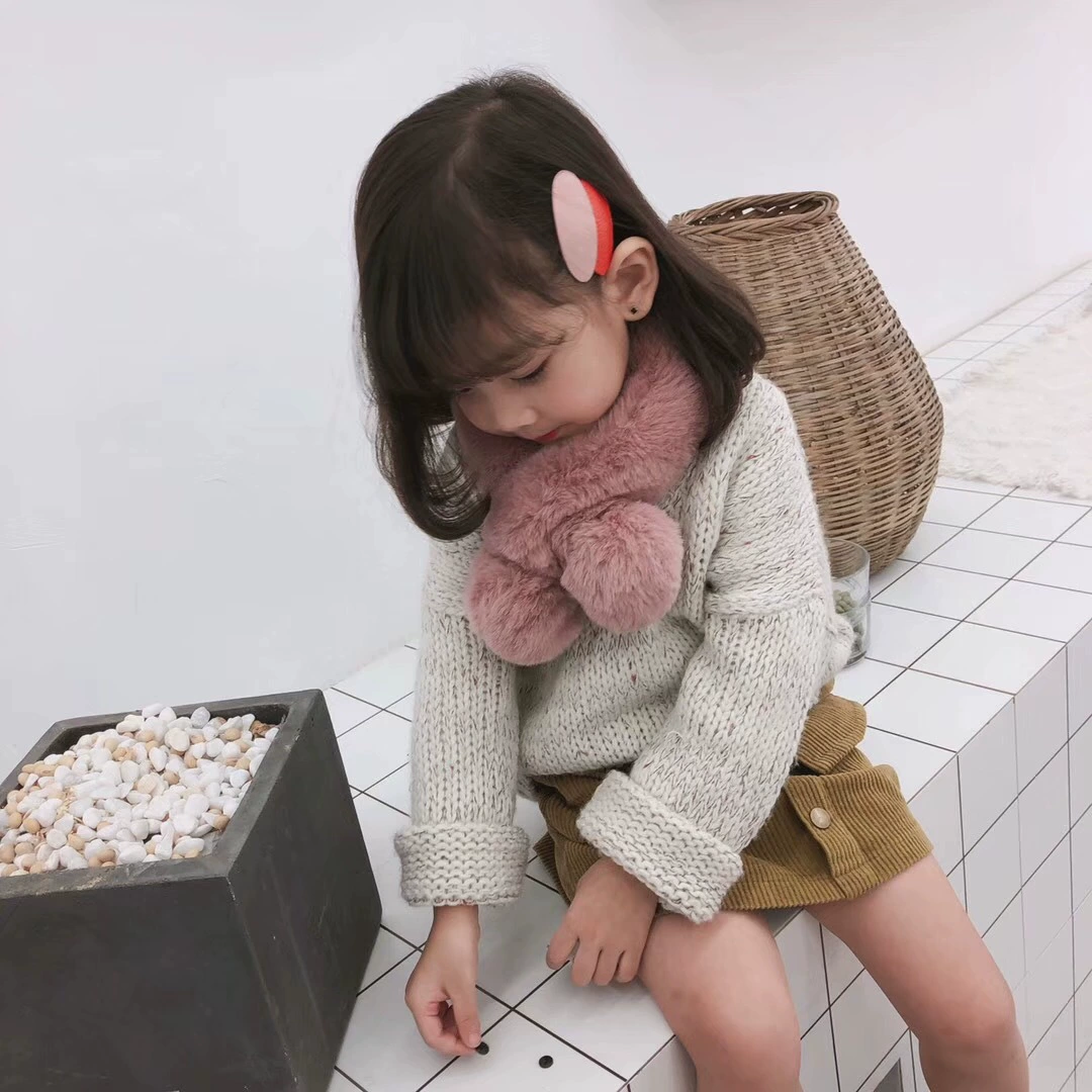 Children's keep warm scarf, Korean style