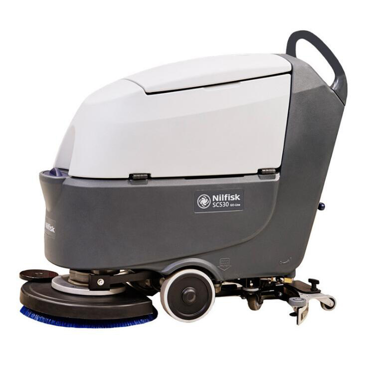 力奇SC530BD电瓶洗地机Nilfisk全自动手推式洗地机吸干机|ms