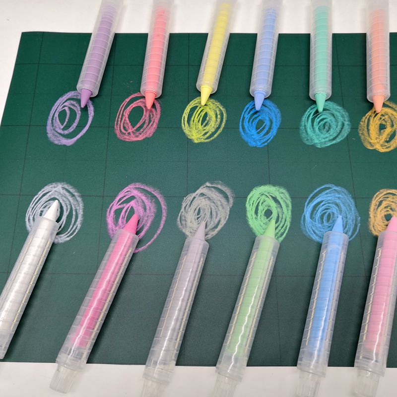 廠家直銷固體水溶性粉筆無塵教學學生兒童塗鴉彩色水溶性粉筆