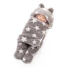 Bán buôn túi ngủ cho bé Túi hoạt hình mùa thu và mùa đông Túi ngủ dày in hình lông cừu Túi ngủ