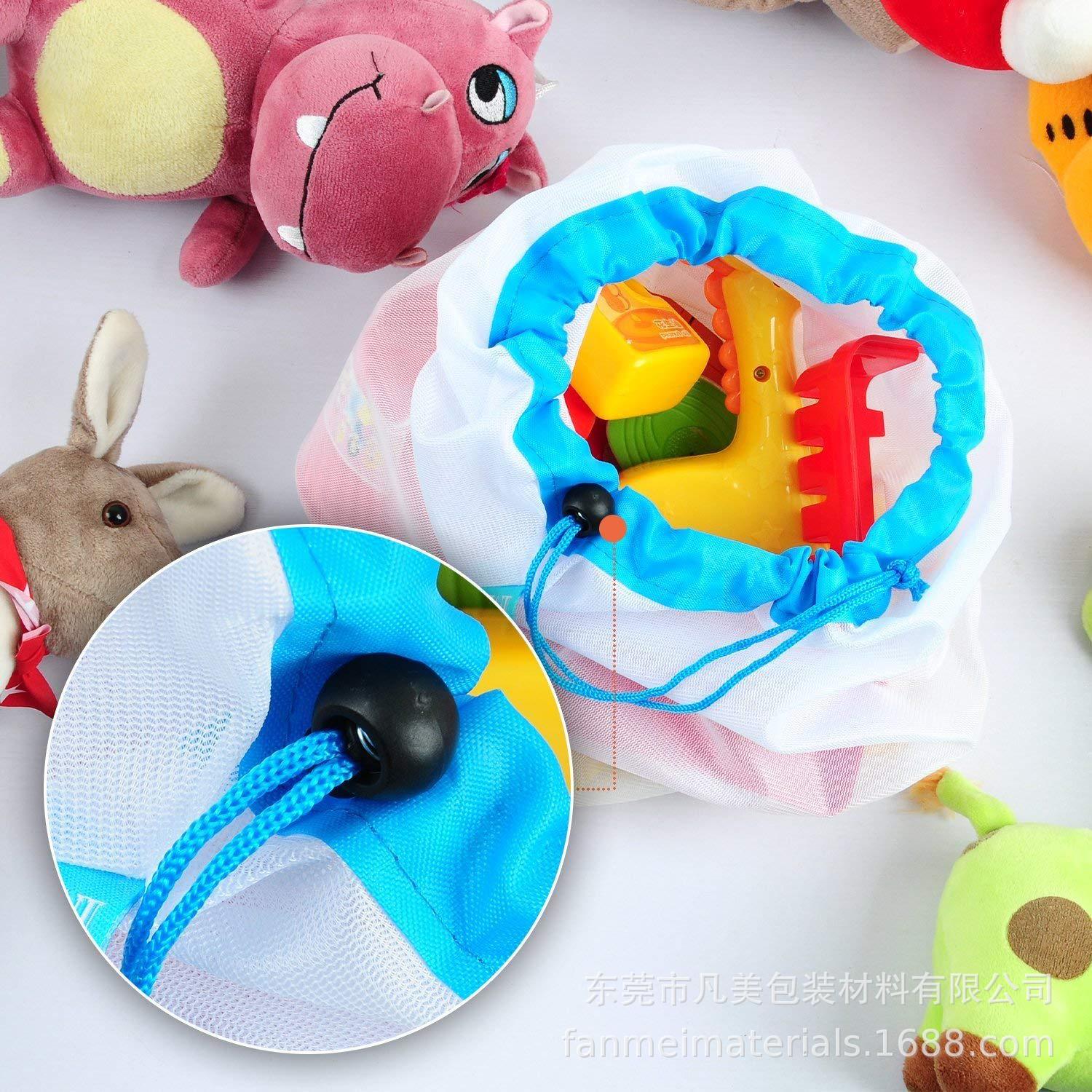 厂家供应亚马逊水果网袋束口袋涤纶网布袋 抽绳洗衣网袋可定制