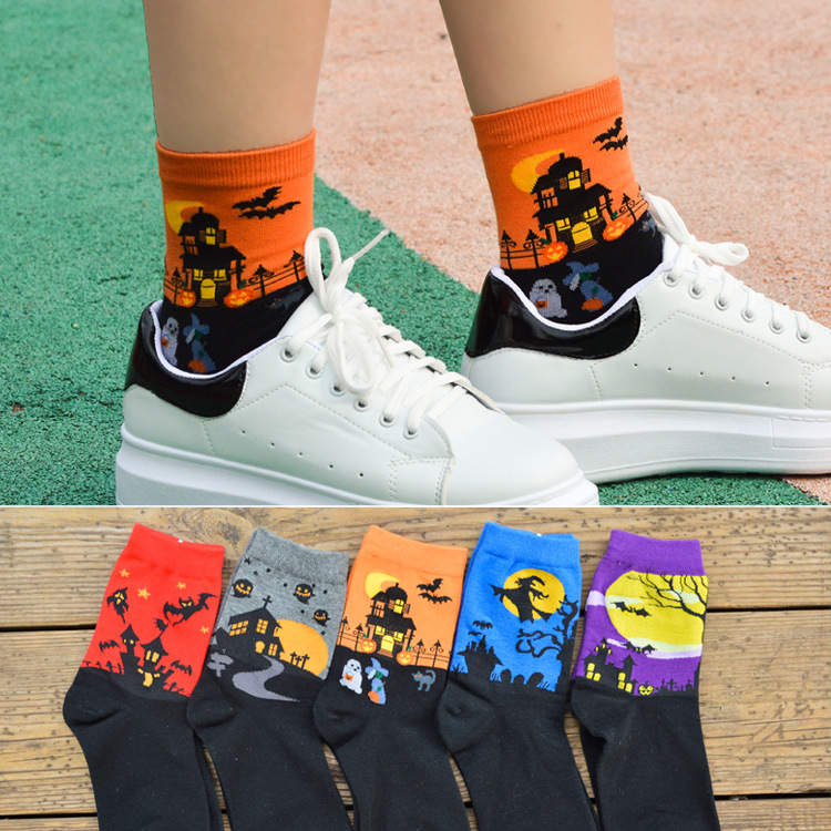 Popular Halloween Harajuku specialty couple socks