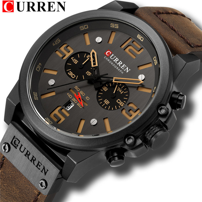 CURREN/Karien 8314 new men's sports watch men's watch fashion multi-function chronograph watch