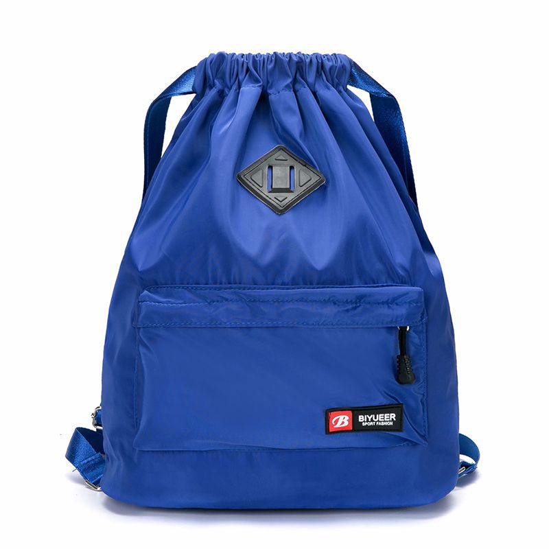 Drawstring Backpack with Drawstring Pock...