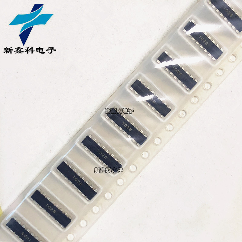 贴片排阻1206X8 1K 5% 丝印1028 8只电阻 RAC3216-1028DJT