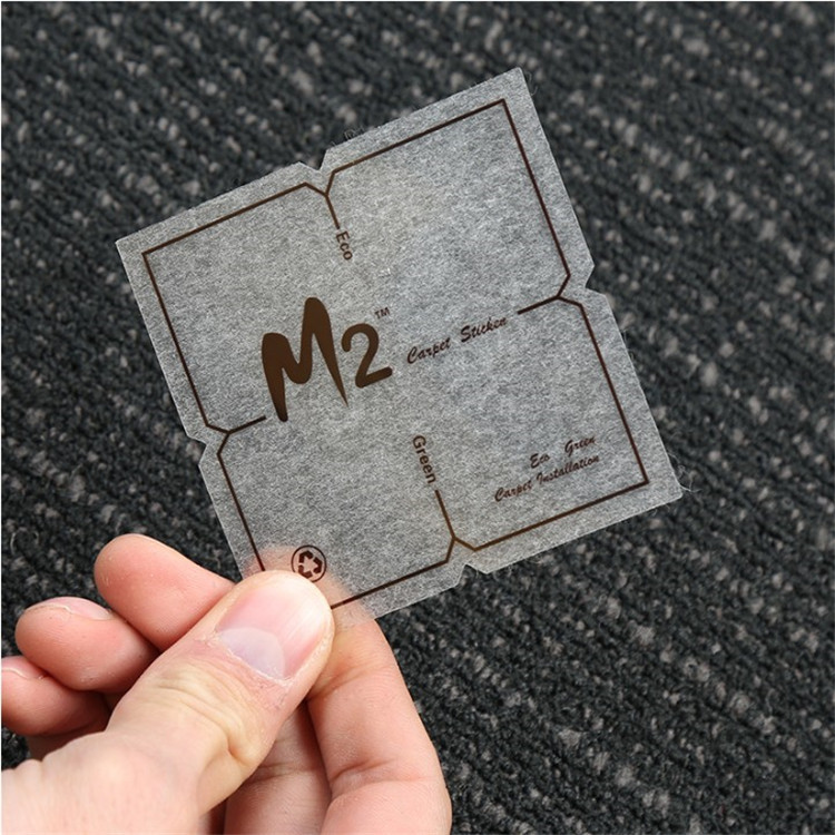 单面粘接胶贴办公室地毯耗材拼接不干胶无痕不损地面透明贴片方块