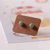 Ceramics, accessory, small earrings for beloved, bright catchy style