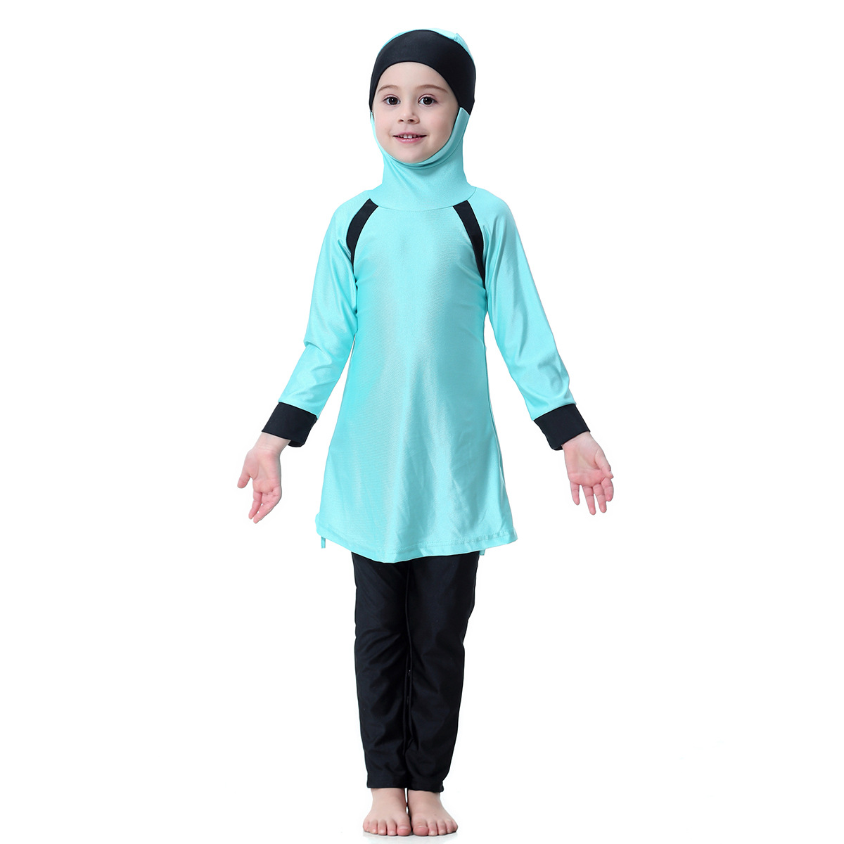 Hot Muslim Arab Girls Modest Swimwear Kids Swimsuit Islamic Swimming Costume Kids Islamic