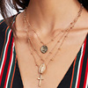 Retro accessory, metal pendant, necklace, European style