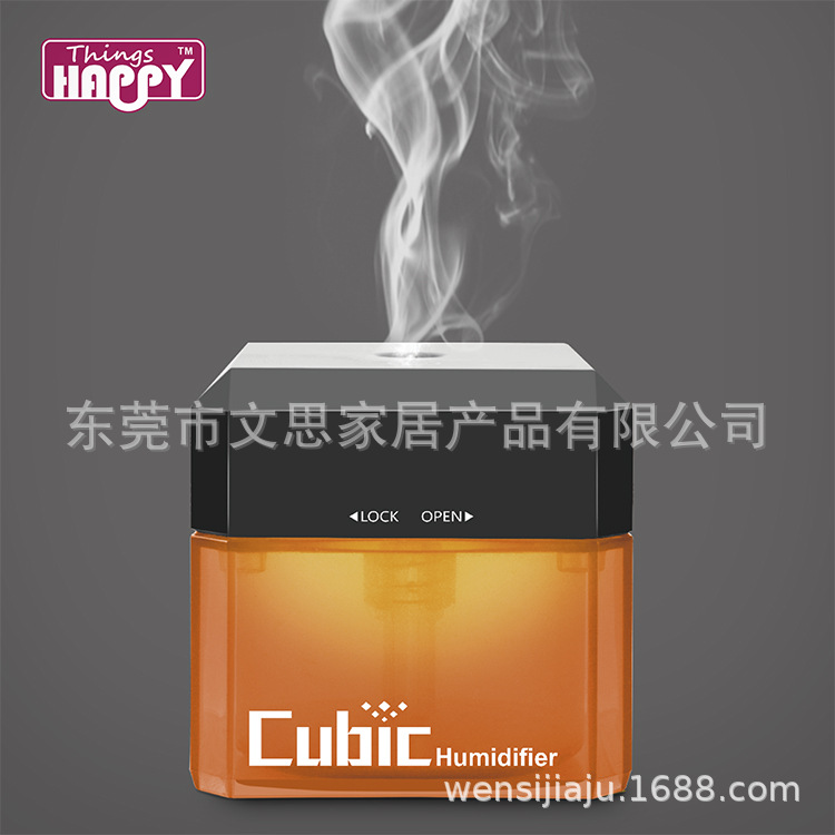 LED小夜灯空气加湿器usb小电器水立方家居用品缓解天气干燥