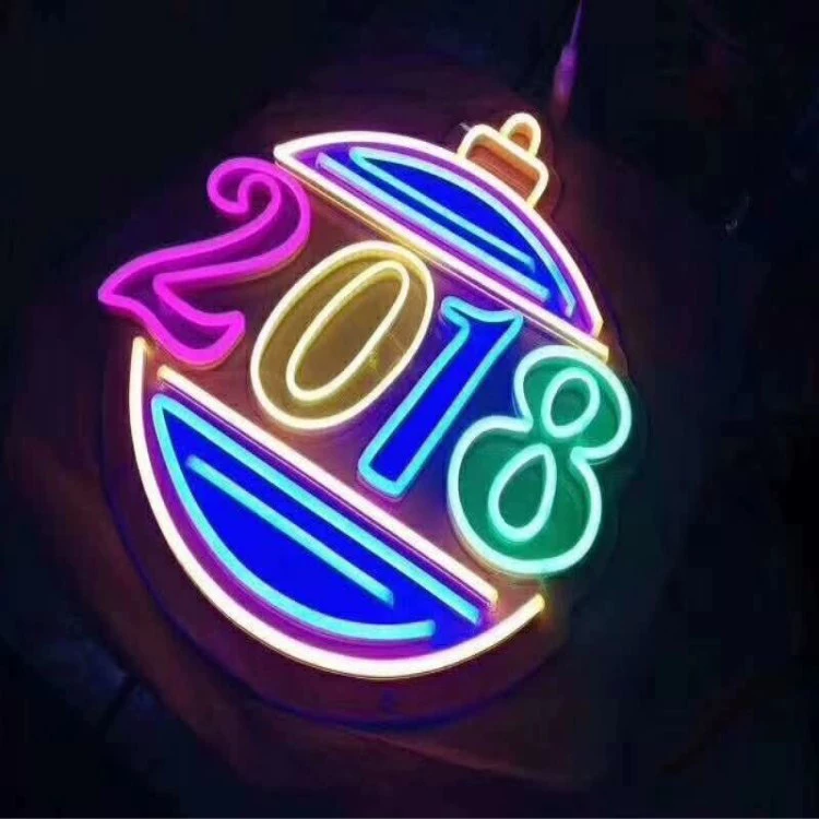 Мини-силиконовая лампа LED12V с высокой яркостью, энергосберегающая гибкая красочная лампа со светодиодной круглой неоновой лентой 340 градусов