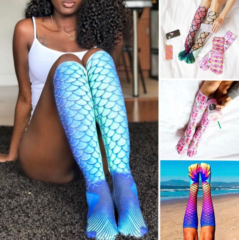 Mermaid Knee high socks for the arial in you