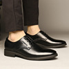 Breathable comfortable classic suit jacket pointy toe for leather shoes English style, wedding shoes