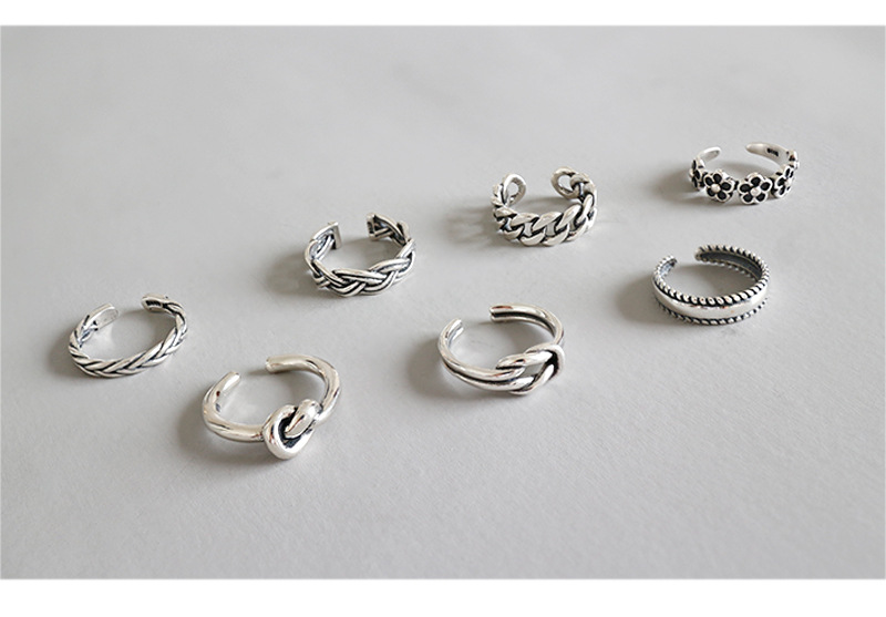 Korean sterling silver opening ring wholesale