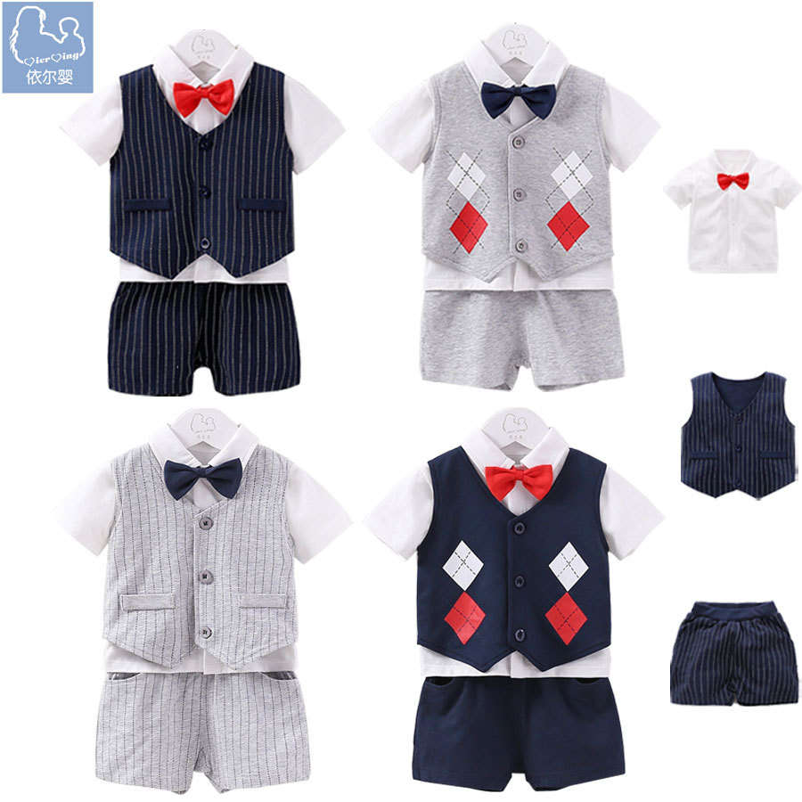 new pattern Baby Suits new pattern baby Vest Three-piece Suite spring and autumn new pattern Infants Vest Manufactor wholesale