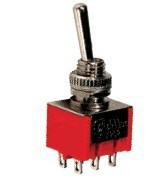 KNX202/A上海阳刚 6脚2档 钮子开关 拨动开关 金属开关 摇杆开关