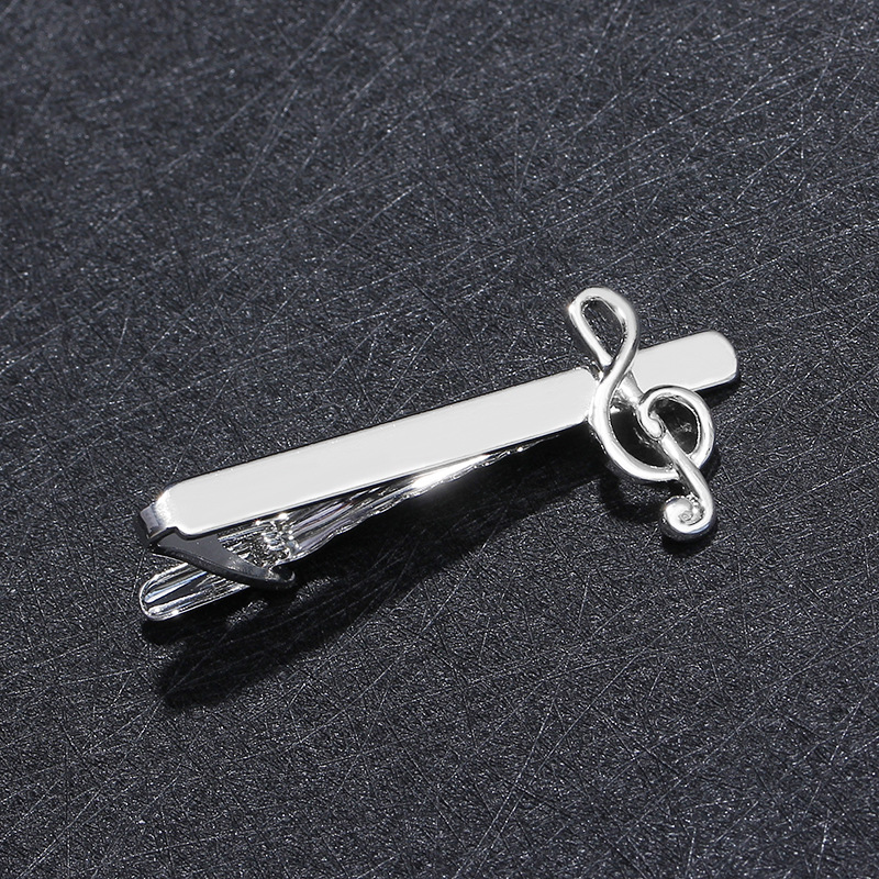 Cross-border Hot-selling Accessories European And American Fashion Hot-selling Accessories Men&#39;s Tie Clip Business Shirt Note Clip display picture 1