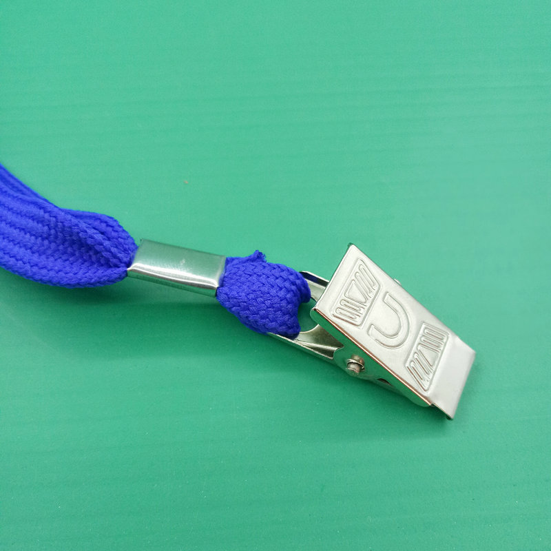 Permiso DE TRABAJO insignia cordón metal clip lanyard 1*45cm Comercio exterior exposición certificado cordón algodón grueso fábrica licencia cuerda al por mayor
