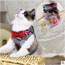 Đi bộ nhà máy kéo sợi dây thừng mèo trực tiếp mèo đặc biệt phù hợp vest Harness chuỗi dây thừng trượt Cát Cát Trang phục mèo