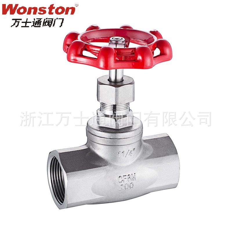截止阀双向手动蝶式重型J11H不锈钢316内螺纹截止阀球阀