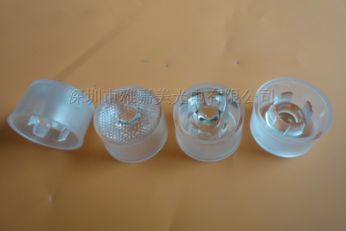 防水一体透镜Φ18MM平光面15°,珠面30° 1W 3W 5W LED透镜