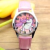 Fuchsia belt suitable for men and women, fashionable quartz cartoon watch, wholesale