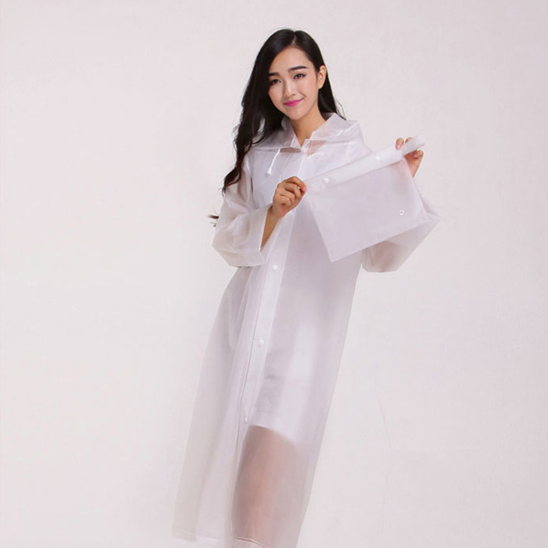 Factory Direct Sales Raincoat Non-Disposable Eva Transparent Raincoat Professional Mass Production Pvc Film Long Shirt One-Piece