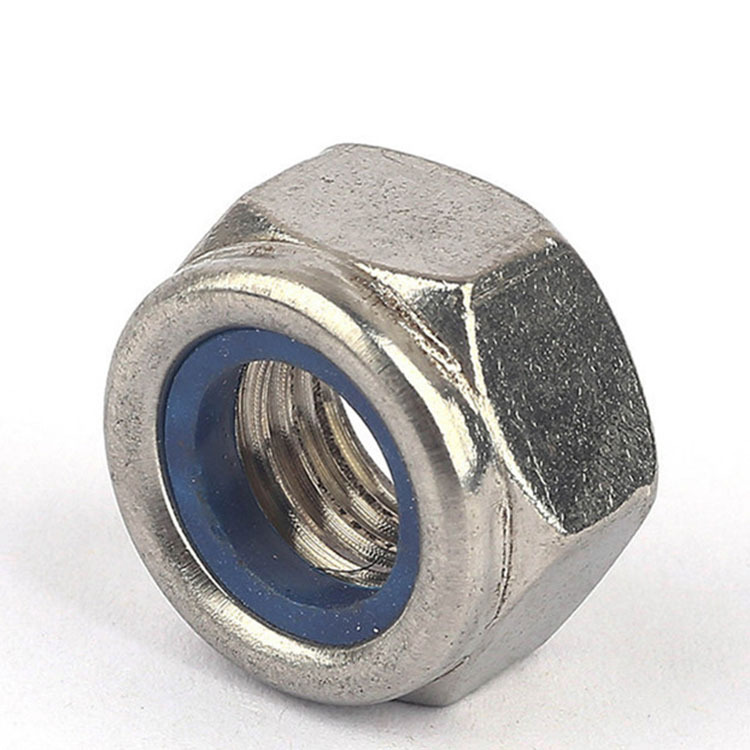 M3-M16防松螺母 不锈钢201尼龙锁紧自锁非金属嵌件薄型螺帽DIN985