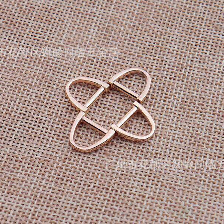 Прямые продажи с фабрики, готовая поставка, литая под давлением D-пряжка, полукруглая пряжка, маленькая D-пряжка из цинкового сплава, аксессуары для багажа