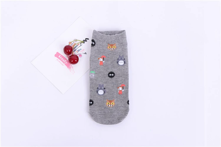 Invisible cotton cartoon socks for kids, cute low‑cut no‑show, one size (elementary school)