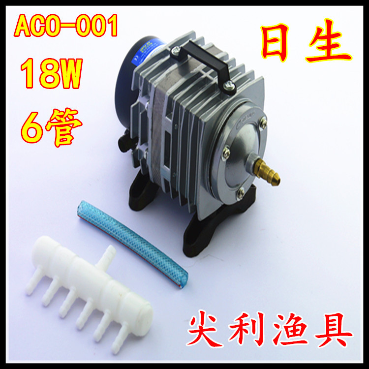 日生ACO-001交流泵 18W增氧泵 6管增氧泵 增氧泵 气泵