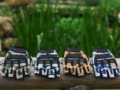 户外07军迷手套男特种兵半指手套骑行防滑手套战术迷彩手套夏代发|ms