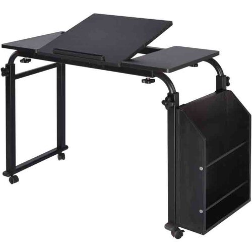 1[Manufacturer] Cross-bed desktop computer table tilt mobile care home laptop computer table