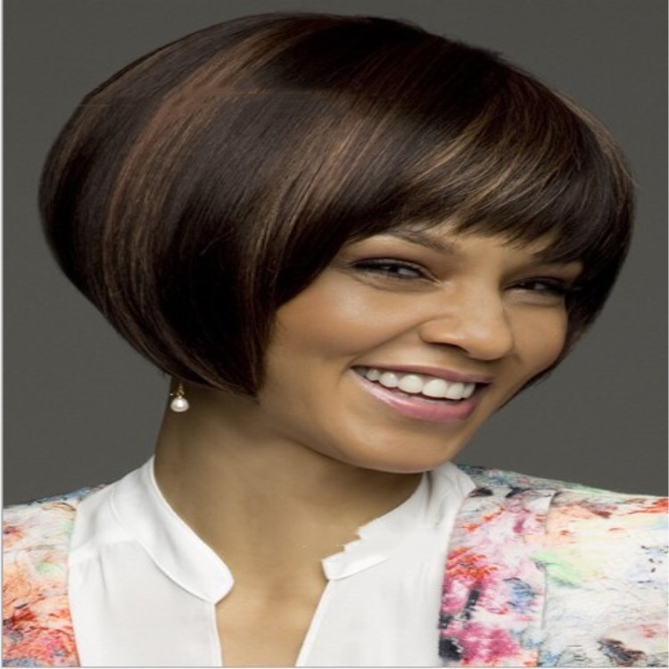 Wig factory direct female short hair pear flower bobo head wig long special European and American fashion 1056 Wig factory direct female short hair pear flower bobo head wig long special European and American fashion 1056