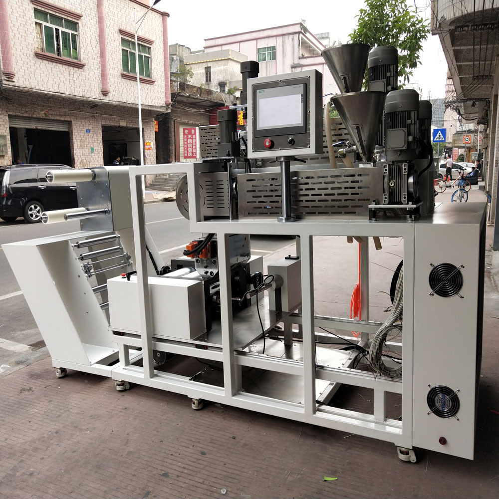 东莞锡华XH-432 小型五层流延膜机 五层共挤覆膜流延机