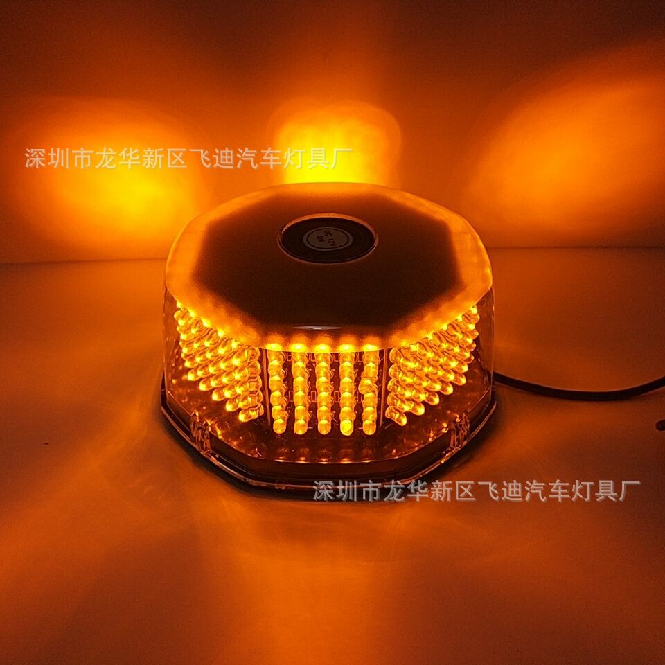 12V bread light ceiling flash light 240LED roof light engineering car light octagonal ceiling light strobe light 01020