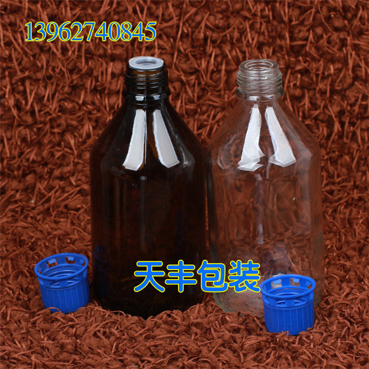 试剂瓶玻璃管制瓶输液瓶防盗螺旋盖软木塞丁基胶塞反口胶塞