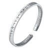 Silver bracelet, retro accessory, simple and elegant design
