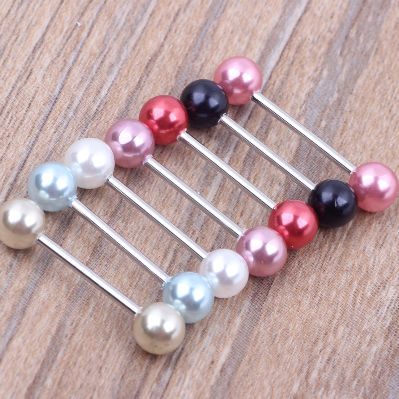 Labret piercing jewelry detail image