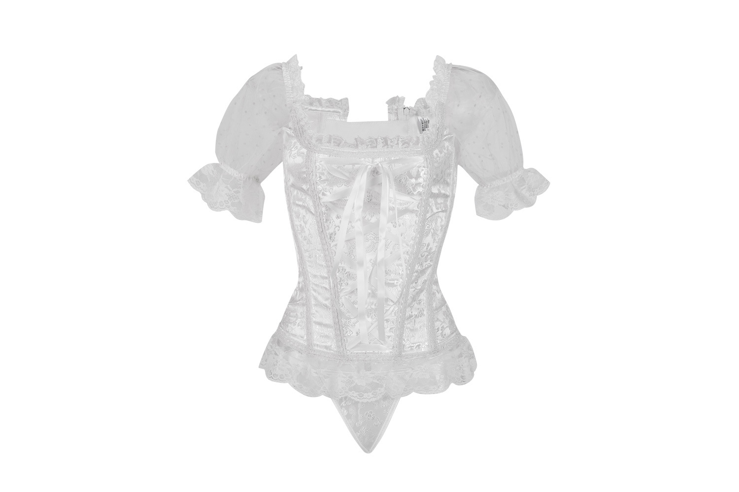 Luxury Sleeve Lace Corset Image 4